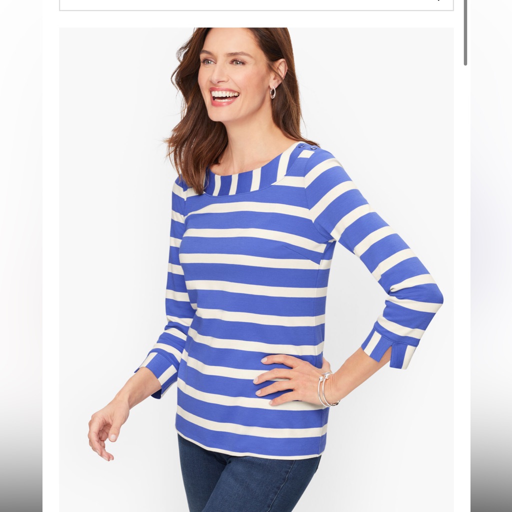 Solid White/Cream Talbots Top